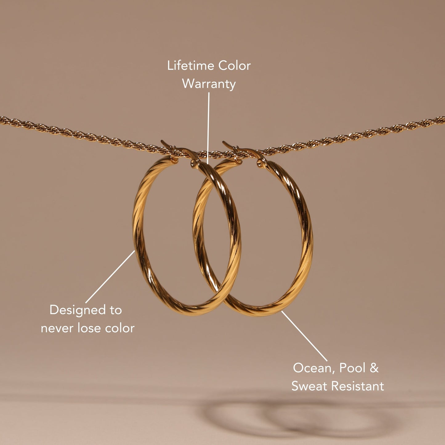 Bold Twisted Hoops